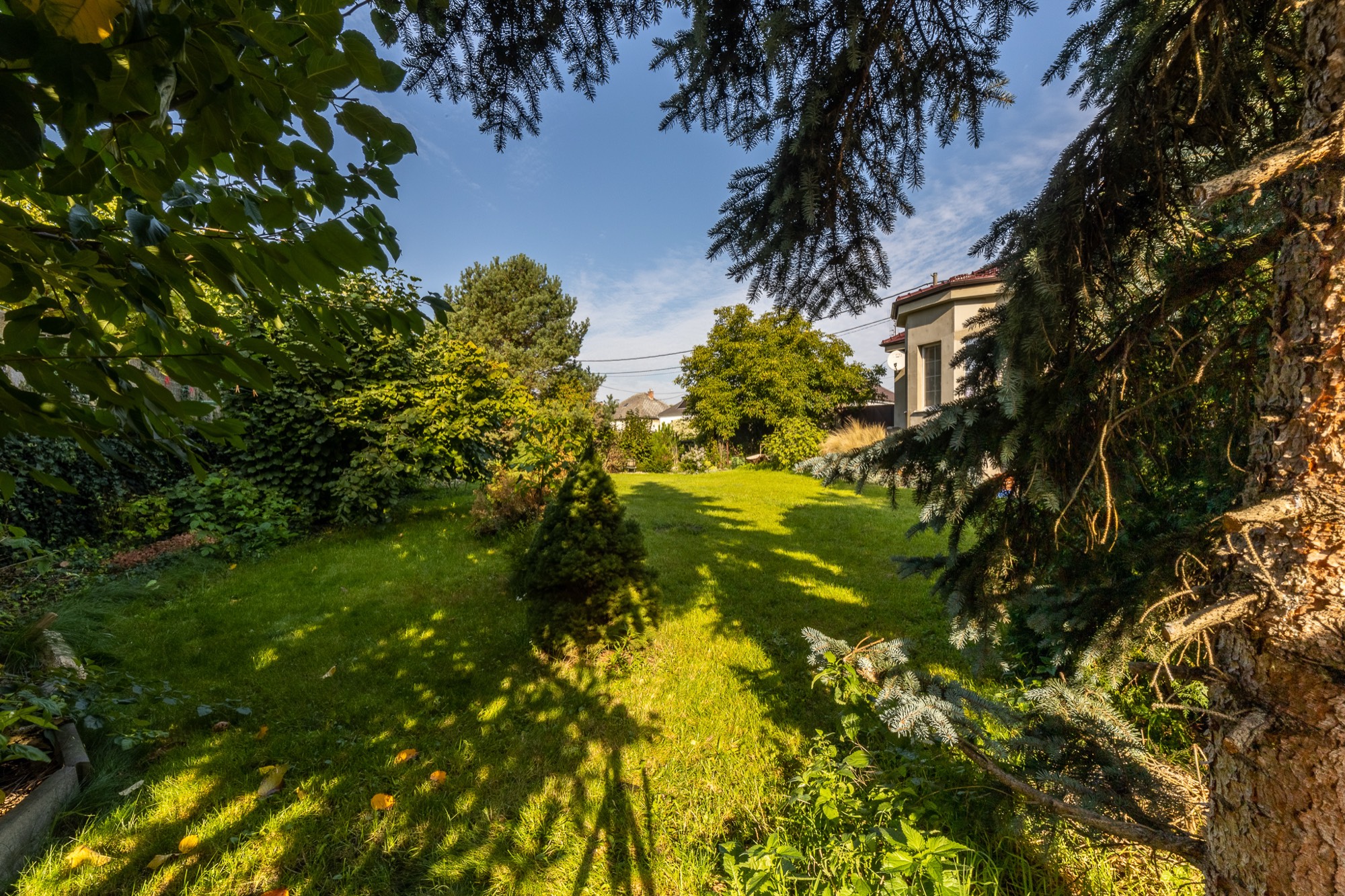 Garden of the family villa in Gajary